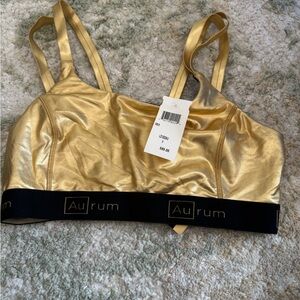 AURUM Metallic Gold Bralette